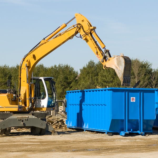 are there any restrictions on where a residential dumpster can be placed in Elberton Georgia